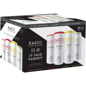 Basic Seltzer Variety 12/12oz CN