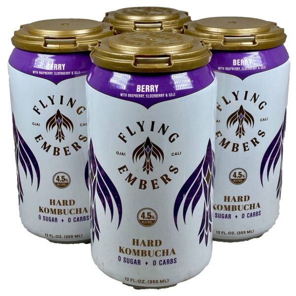 Flying Embers Hard Kombucha Berry 4/12ox CN