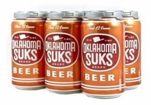 IND Oklahoma Sucks Brand Beer 6/12oz CN